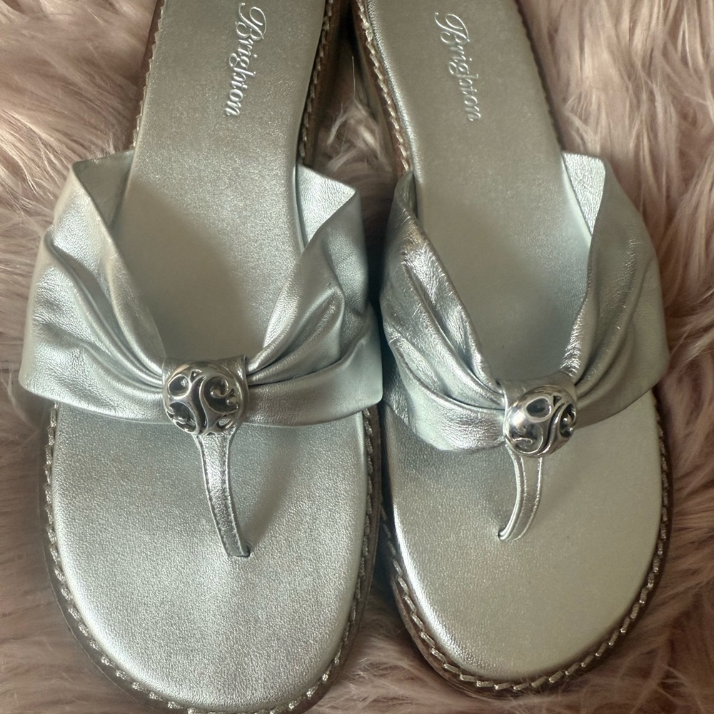 Brighton Silver Sandals Elegant Design